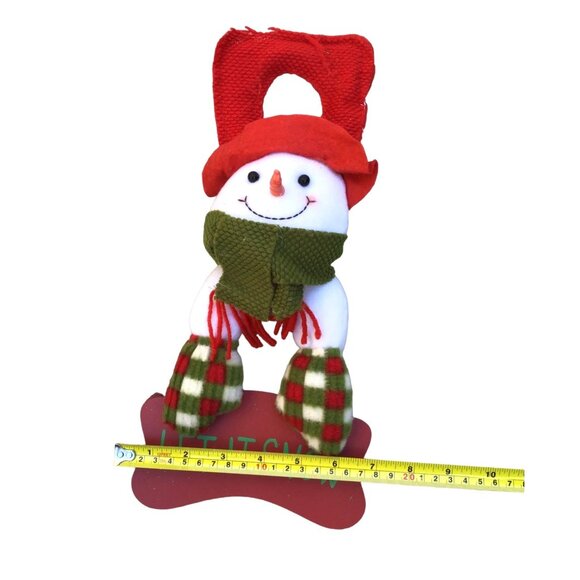 CHRISTMAS 14" SNOWMAN DOOR SIGN DECORATION - Picture 4 of 5